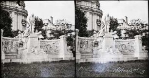 Paris. Avenue du Bois de Boulogne (heute Avenue Foch). Denkmal für Jean-Charles Alphand