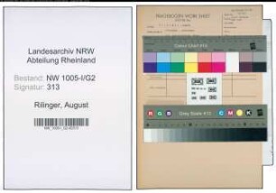 Entnazifizierung August Rilinger , geb. 19.01.1913 (Bergmann)
