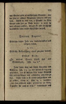 Drittes Kapitel. Bildliche Lehre Jesu von Unsterblichkeit und ewigem Leben.