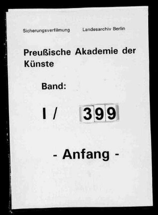 Registratur der Akademie