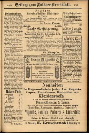 Zweite Ausgabe vom Samstag, den 16. September 1893.
