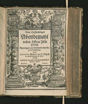 Vom Hochwürdigen Abendtmahl unsers Herrn Jesu Christi