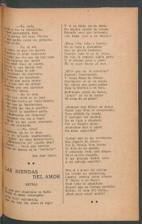 Las riendas del amor : Estilo