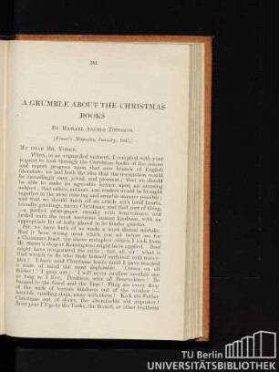 A Grumble about the christmas books