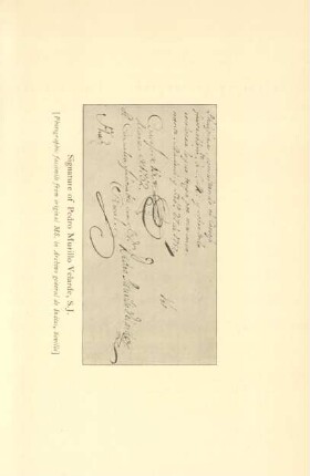 Signature of Pedro Murillo Velarde, S. J.