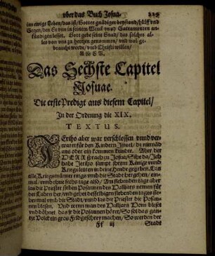 Das Sechste Capitel Josuae.