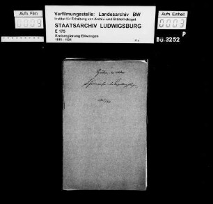 Schuldenwesen der Kapellenpflegen Halden und Kottspiel, Gde. Bühlertann