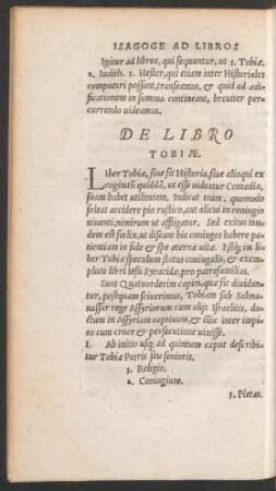 De Libro Tobiae.