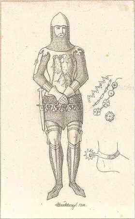 Hoffstadt, Friedrich; Kassette 5: Mappe IV, Grabsteine (1564 - 1588) - Ansicht, Details