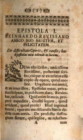 Epistolae familiares