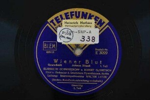 Wiener Blut : Querschnitt; 1. Teil / Johann Strauß