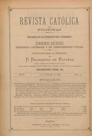 Ano II. 23 de Febrero de 1890, Núm. 55