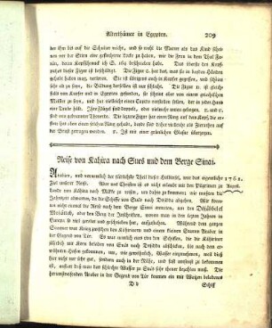 Reise von Kahira nach Sues und dem Berge Sinai.