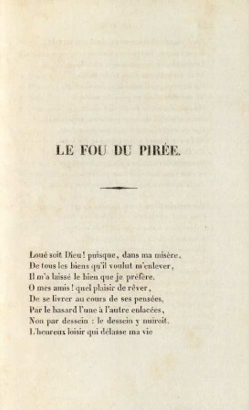 Le fou du Pirée