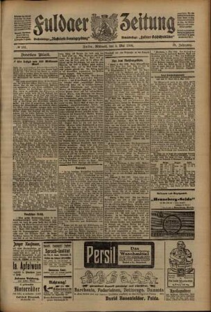Zweite Ausgabe vom Mittwoch, den 05. Mai 1909.