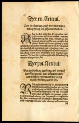 Der xv. Articul.
