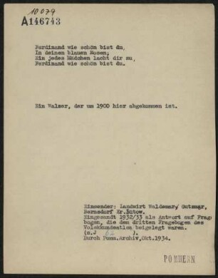 Ferdinand wie schön bist du
