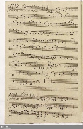 1798. Cavatina: Lilla mia dove sei / Martín y Soler, V.