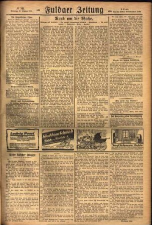 Zweite Ausgabe vom Sonntag, den 17. Oktober 1926.