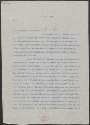 Brief an Max Bruch : 02.05.1913