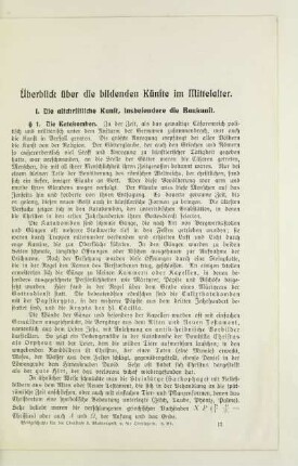 Überblick über die bildenden Künste im Mittelalter