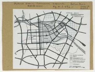 Zentrum-Berlin. Strukturelle Gliederung. Funktionsbereiche. Verkehrsstruktur. Berlin, Mitte, Stadtzentrum
