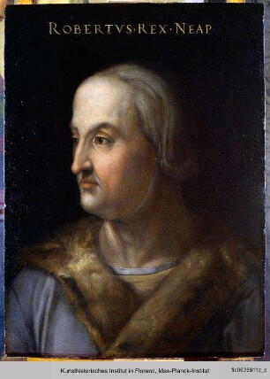 Bildnis des Roberto I., König von Neapel