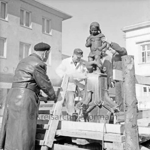 Markt: Instandhaltungsarbeiten am Gänselieselbrunnen