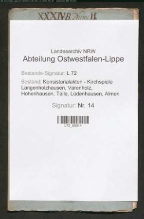 Reverse der Pastoren