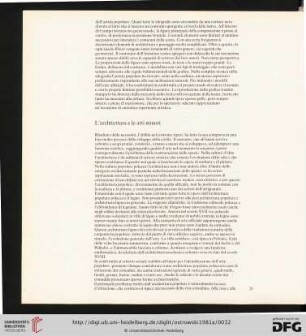 L'architettura e le arti minori