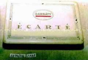Blechdose für 25 STück Zigaretten "GARBATY ÉCARTÉ"