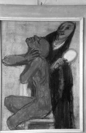 Freiburg: Ausstellung Stadthalle, Gemälde von Rudolf Riester, Der Spiegel