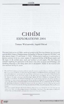 16: Chhîm : explorations 2004
