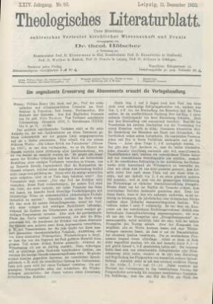 593-595 [Rezension] Green, William Henry, Die Einheit der Genesis