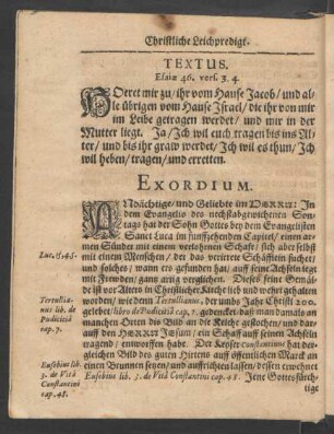 Textus. Esaiæ 46. vers. 3. 4.