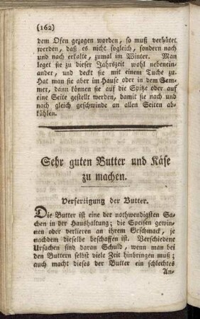 Sehr guten Butter und Käse zu machen.