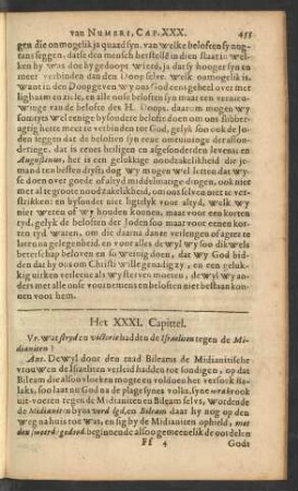 Het XXXI. Capittel