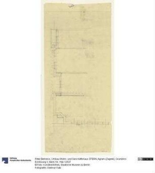 Umbau Wohn- und Geschäftshaus STERN, Agram (Zagreb), Grundriss Ecklösung V