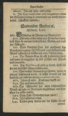 Siebender Auftritt.