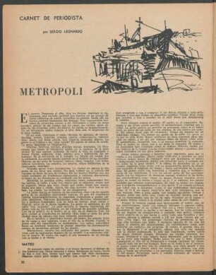 Metrópoli : Carnet de periodista