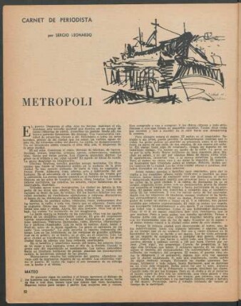 Metrópoli : Carnet de periodista