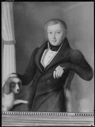 Reproduktion eines Männerportraits aus Familienbesitz