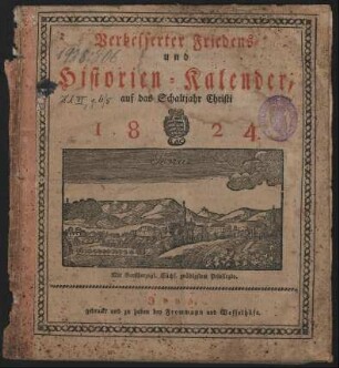 1824: Verbesserter Friedens- und Historien-Kalender