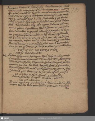 Nr. 43. Turcicus imperator regi Poloniae.