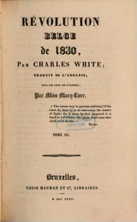 Révolution Belge de 1830, 3