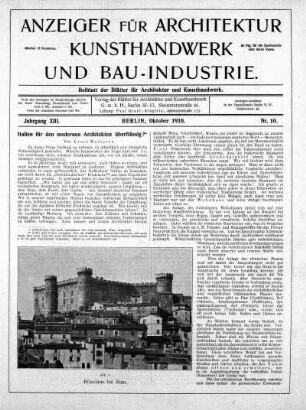Nr. 10, Oktober 1910