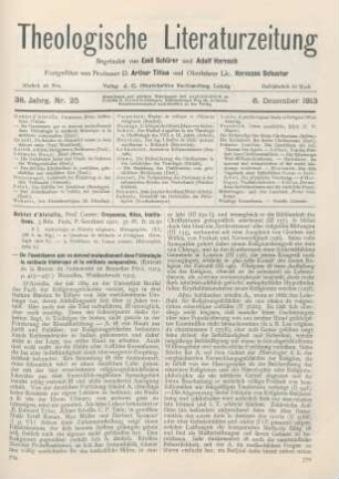769-771 [Rezension] Goblet d‘Alviella, Comte, Croyances, Rites, Institutions. 3 Bde
