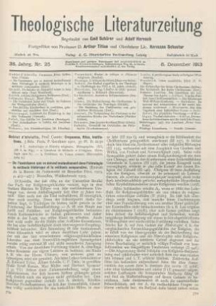 769-771 [Rezension] Goblet d‘Alviella, Comte, Croyances, Rites, Institutions. 3 Bde