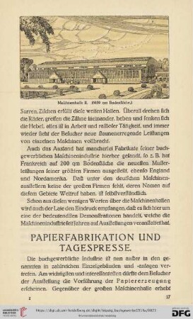 Papierfabrikation und Tagespresse
