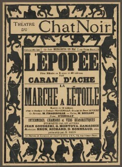 Theatre du Chat noir. L'Epopée/ La marche à l'ètoile, 1894